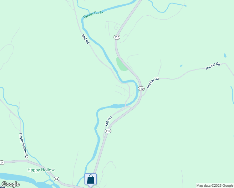 map of restaurants, bars, coffee shops, grocery stores, and more near 77 Parkers Lane in Royalton