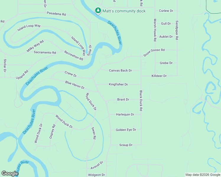 map of restaurants, bars, coffee shops, grocery stores, and more near 17260 Brant Drive in Bend