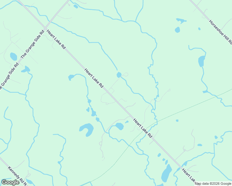 map of restaurants, bars, coffee shops, grocery stores, and more near 16029 Heart Lake Road in Caledon