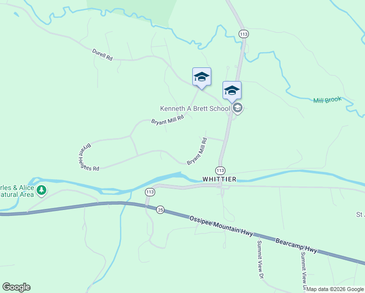 map of restaurants, bars, coffee shops, grocery stores, and more near 76 Bryant Mill Road in Tamworth