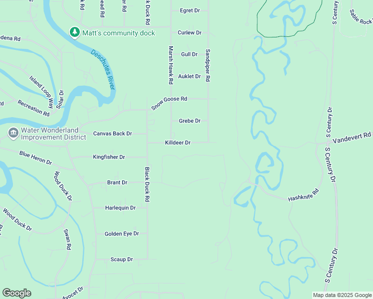 map of restaurants, bars, coffee shops, grocery stores, and more near 17409 Killdeer Drive in Bend