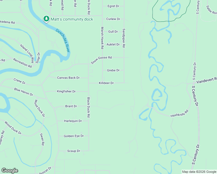 map of restaurants, bars, coffee shops, grocery stores, and more near 17409 Killdeer Drive in Bend