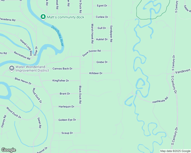 map of restaurants, bars, coffee shops, grocery stores, and more near 17409 Killdeer Drive in Bend