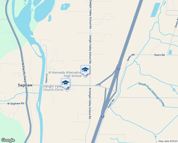 map of restaurants, bars, coffee shops, grocery stores, and more near 79980 Delight Valley School Road in Cottage Grove