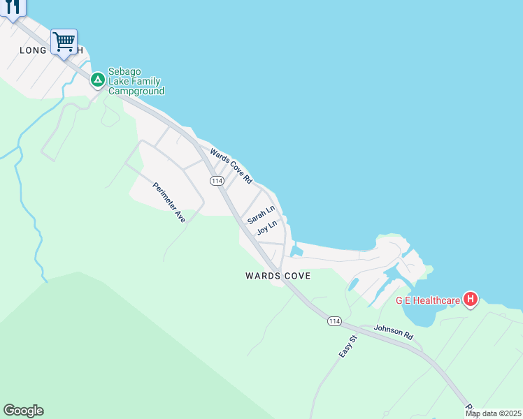 map of restaurants, bars, coffee shops, grocery stores, and more near 14 Sarah Lane in Standish