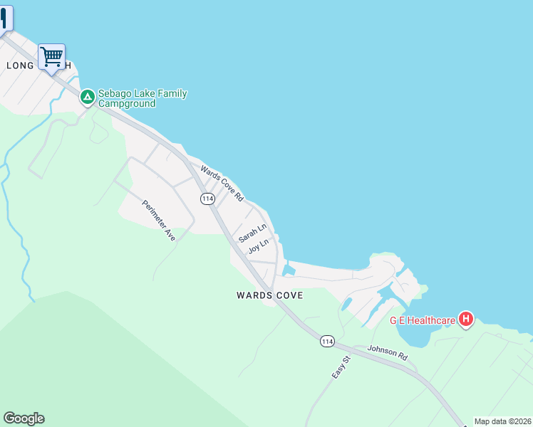 map of restaurants, bars, coffee shops, grocery stores, and more near 14 Sarah Lane in Standish