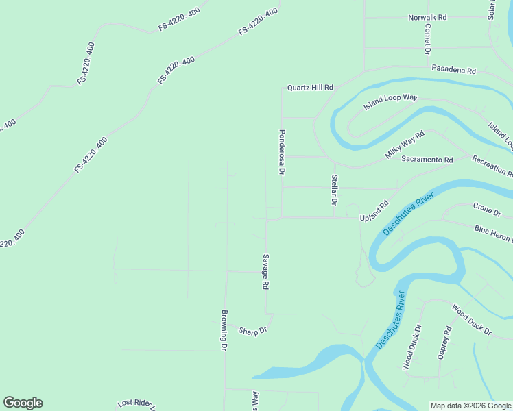 map of restaurants, bars, coffee shops, grocery stores, and more near 56019 Savage Road in Bend