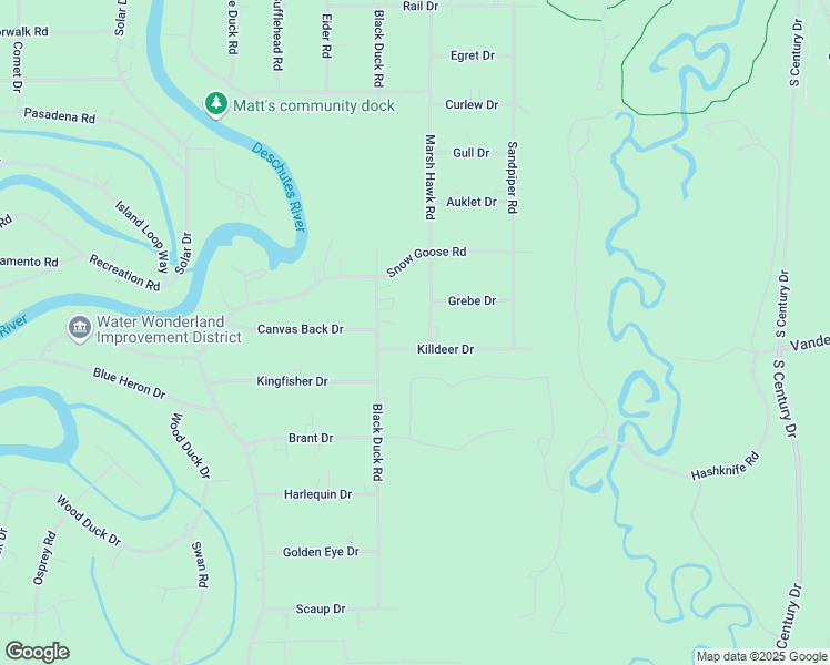 map of restaurants, bars, coffee shops, grocery stores, and more near 17401 Killdeer Drive in Bend