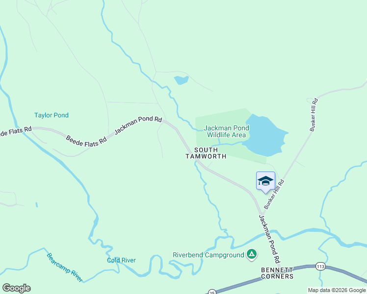 map of restaurants, bars, coffee shops, grocery stores, and more near 385 Jackman Pond Road in Tamworth