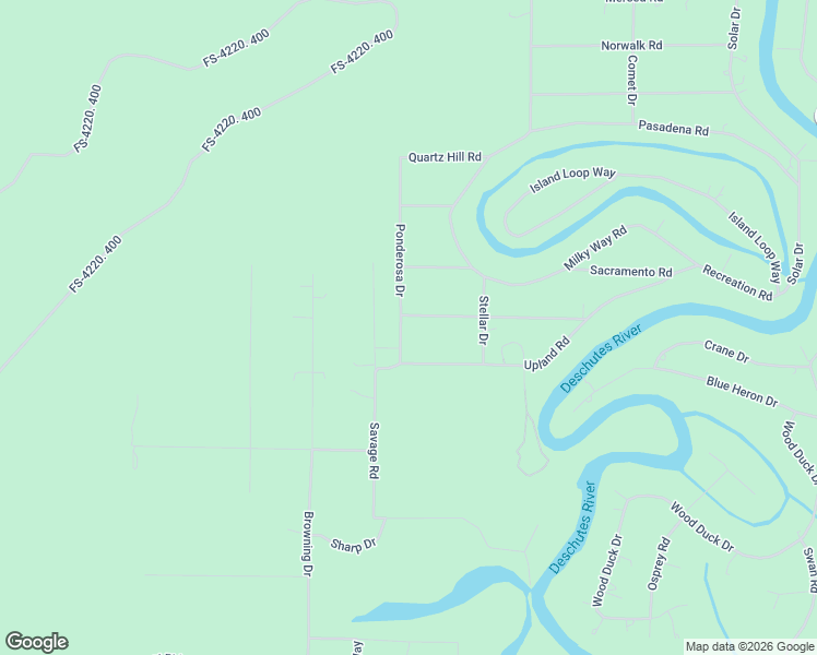map of restaurants, bars, coffee shops, grocery stores, and more near 16926 Torrance Road in Bend