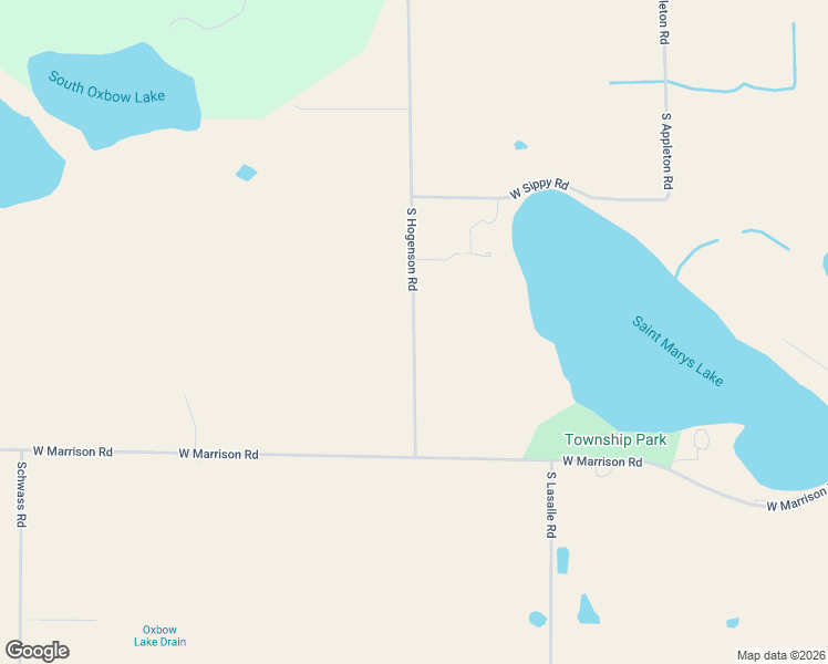 map of restaurants, bars, coffee shops, grocery stores, and more near 6606 South Hogenson Road in Pentwater