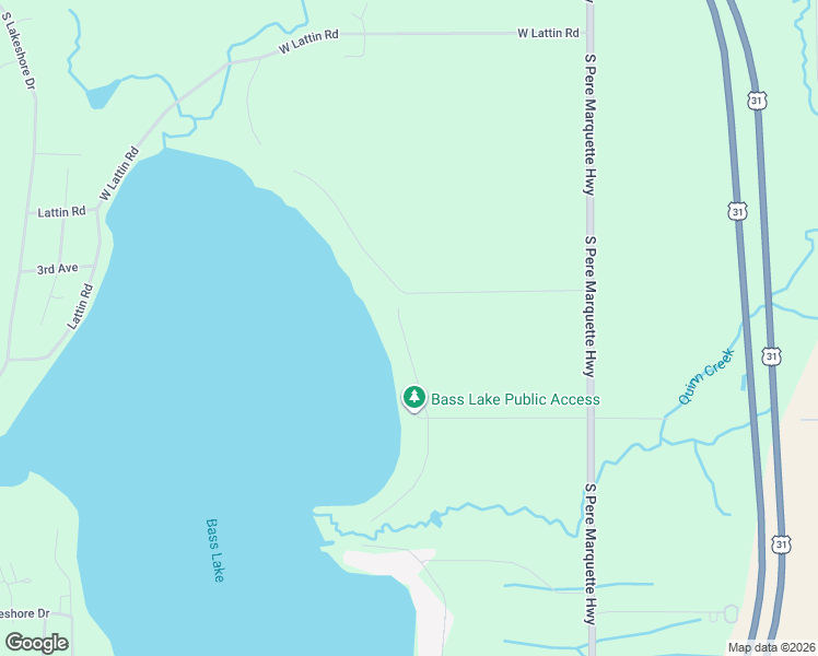 map of restaurants, bars, coffee shops, grocery stores, and more near 6663 South Lake Road in Pentwater