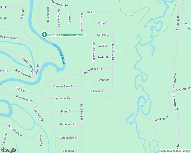map of restaurants, bars, coffee shops, grocery stores, and more near 17433 Grebe Drive in Bend