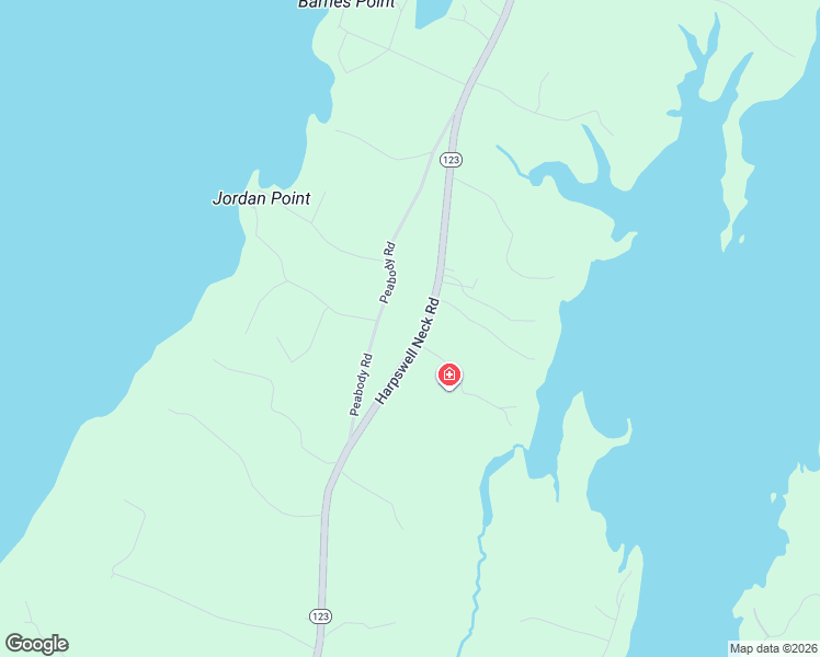map of restaurants, bars, coffee shops, grocery stores, and more near 282 Harpswell Neck Road in Harpswell
