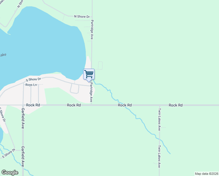 map of restaurants, bars, coffee shops, grocery stores, and more near 10301-10365 Partridge Avenue in Lake