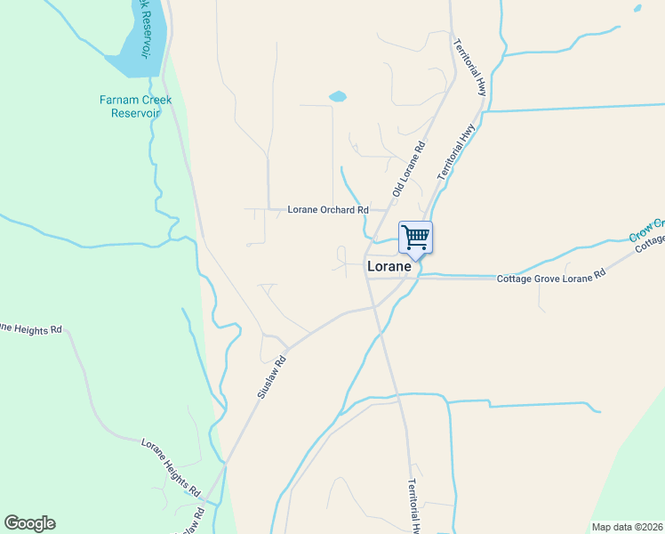map of restaurants, bars, coffee shops, grocery stores, and more near 80302 Old Lorane Road in Eugene