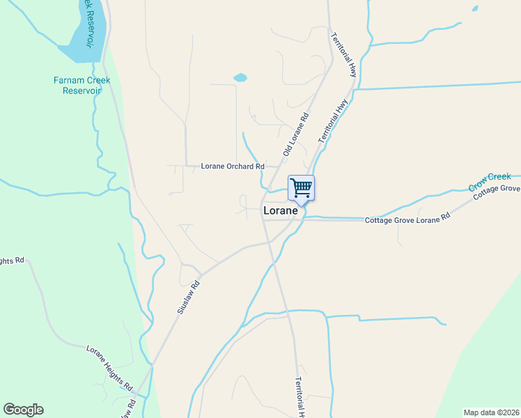 map of restaurants, bars, coffee shops, grocery stores, and more near 80302 Old Lorane Road in Eugene