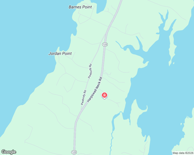 map of restaurants, bars, coffee shops, grocery stores, and more near 282 Harpswell Neck Road in Harpswell