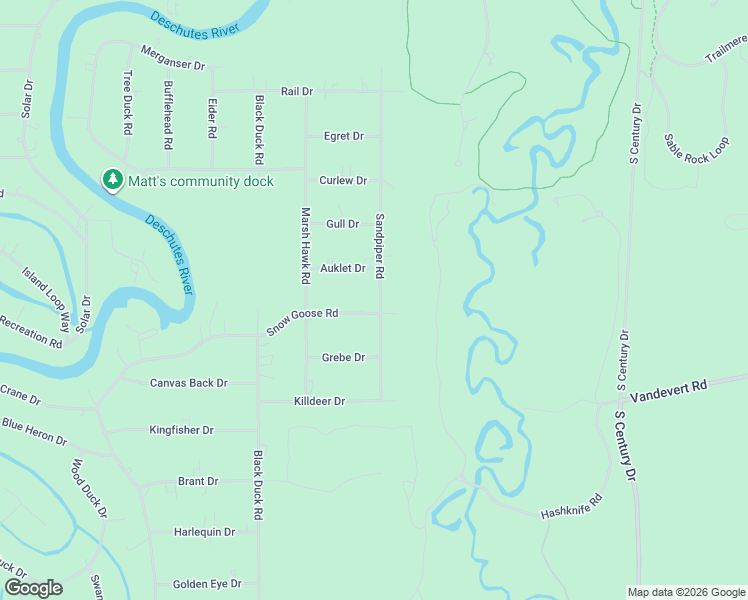 map of restaurants, bars, coffee shops, grocery stores, and more near 17501 Snow Goose Road in Bend