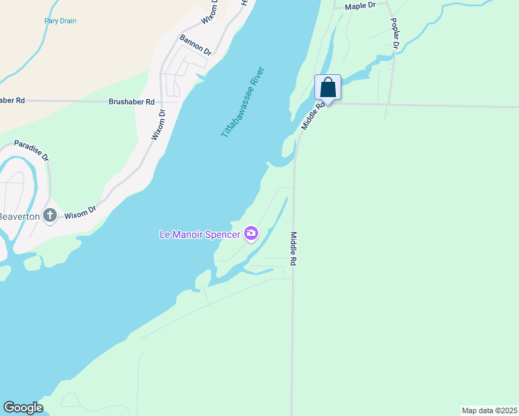 map of restaurants, bars, coffee shops, grocery stores, and more near 5179 Ostlund Drive in Hope