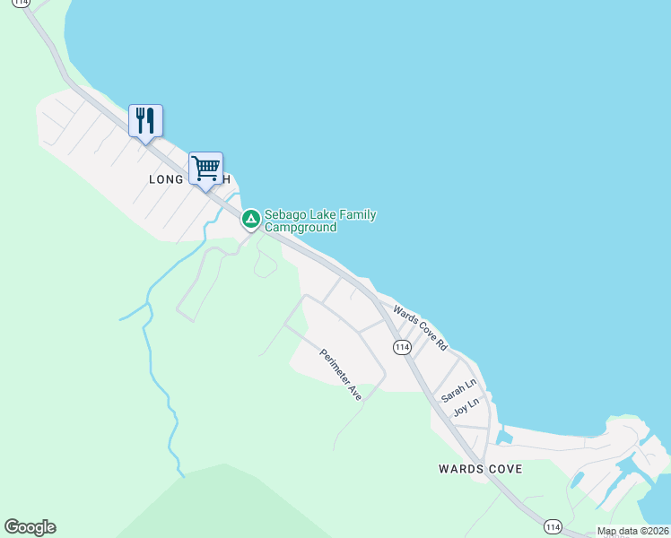 map of restaurants, bars, coffee shops, grocery stores, and more near 1483 Richville Road in Standish
