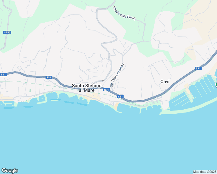 map of restaurants, bars, coffee shops, grocery stores, and more near 1 Strada Ponte Romano in Santo Stefano Al Mare