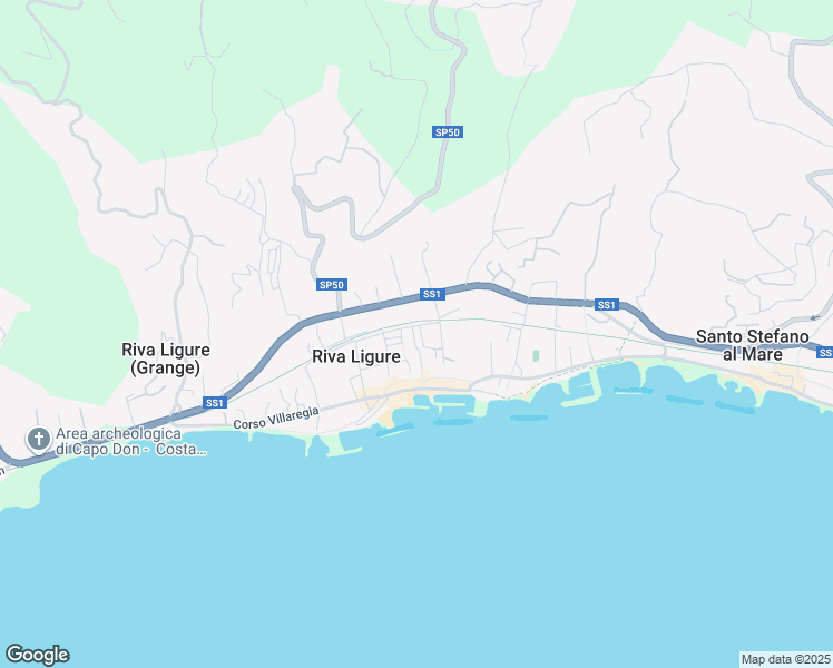 map of restaurants, bars, coffee shops, grocery stores, and more near 21 Via Vigne in Riva Ligure
