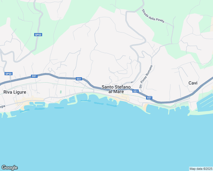 map of restaurants, bars, coffee shops, grocery stores, and more near 13 Via Giardini in Santo Stefano al Mare