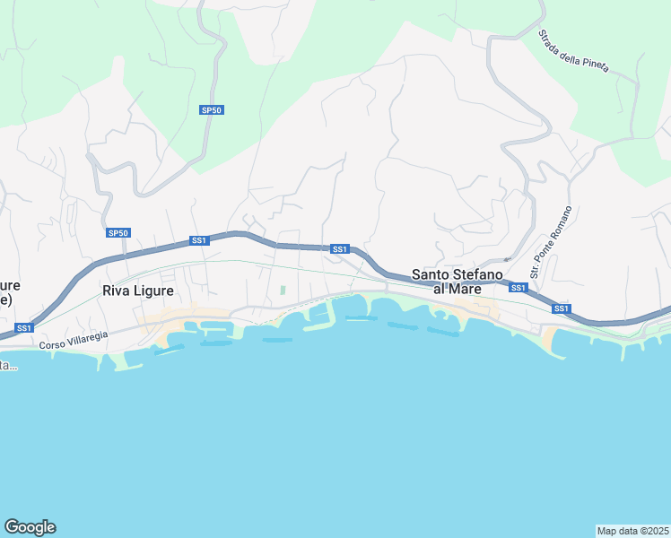 map of restaurants, bars, coffee shops, grocery stores, and more near 19 Via Cardinale Meglia in Santo Stefano al Mare