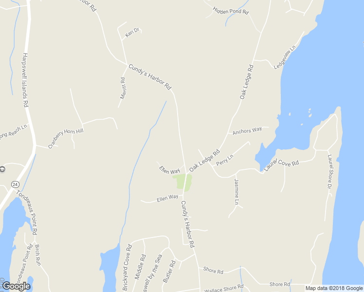 map of restaurants, bars, coffee shops, grocery stores, and more near 235 Cundy's Harbor Road in Harpswell