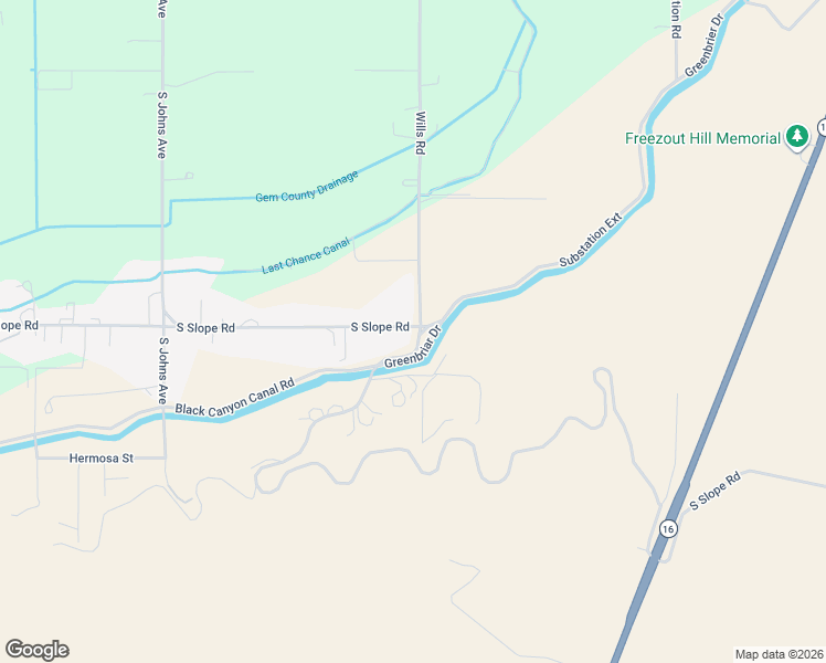 map of restaurants, bars, coffee shops, grocery stores, and more near 987 East South Slope Road in Emmett