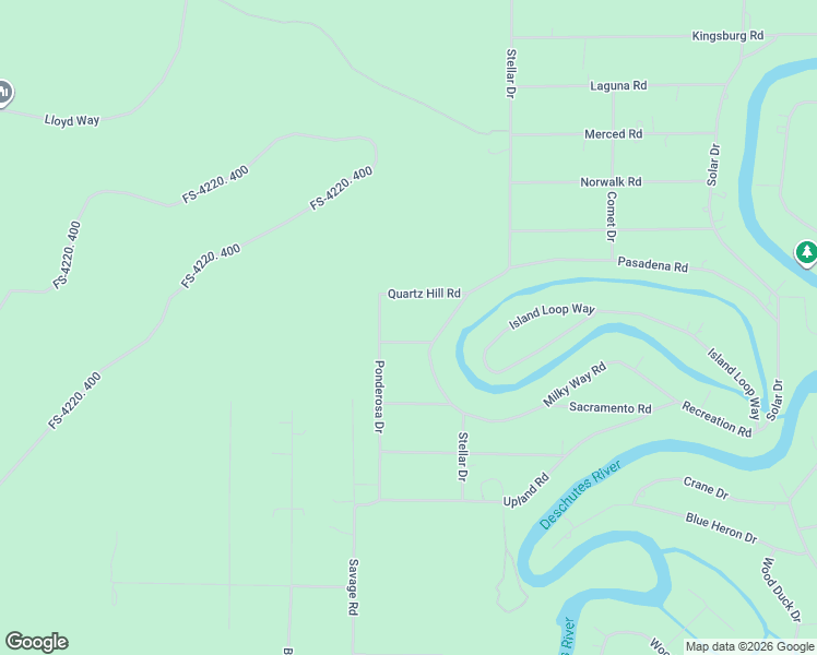 map of restaurants, bars, coffee shops, grocery stores, and more near 56135 Stellar Drive in Bend