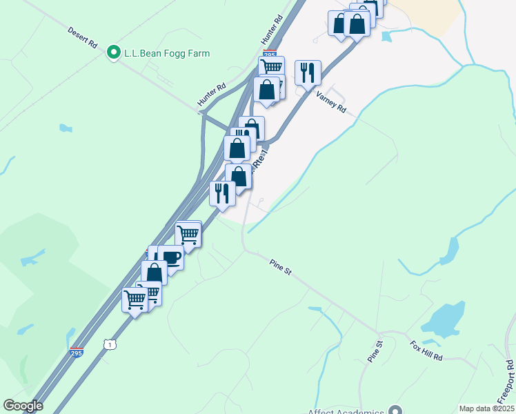 map of restaurants, bars, coffee shops, grocery stores, and more near 10 Gideons Way in Freeport