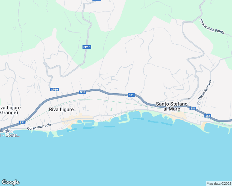 map of restaurants, bars, coffee shops, grocery stores, and more near 5 Via Flavio Gioia in Santo Stefano al Mare