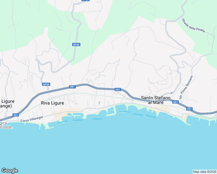 map of restaurants, bars, coffee shops, grocery stores, and more near 5 Via Flavio Gioia in Santo Stefano al Mare