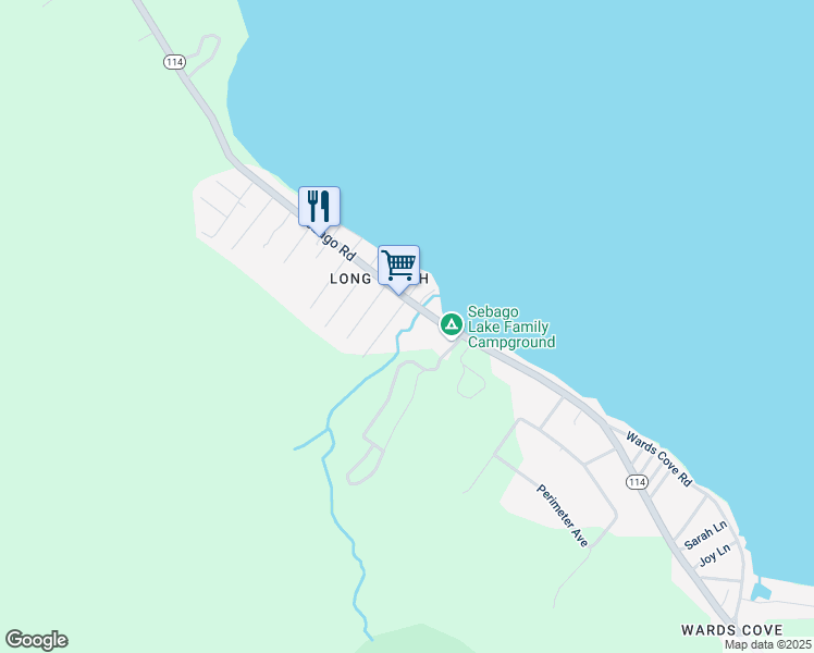 map of restaurants, bars, coffee shops, grocery stores, and more near 1556 Richville Road in Standish