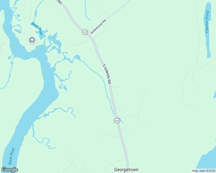 map of restaurants, bars, coffee shops, grocery stores, and more near 246 5 Islands Road in Georgetown