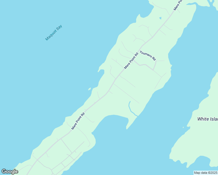 map of restaurants, bars, coffee shops, grocery stores, and more near 953 Mere Point Road in Brunswick