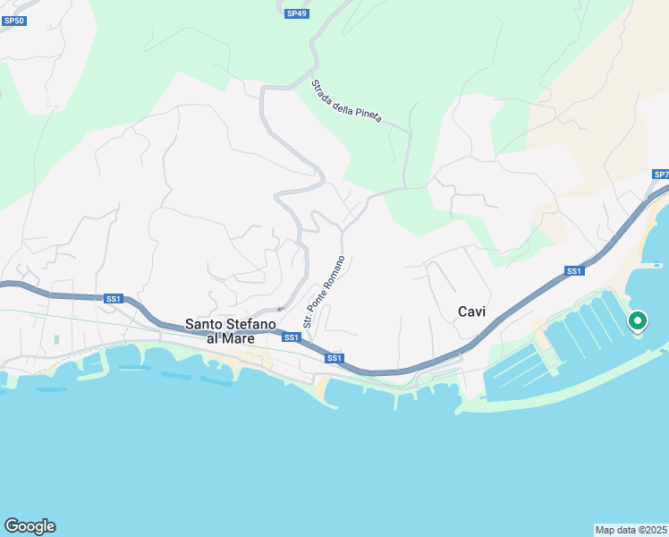 map of restaurants, bars, coffee shops, grocery stores, and more near 13 Strada Ponte Romano in Santo Stefano al Mare