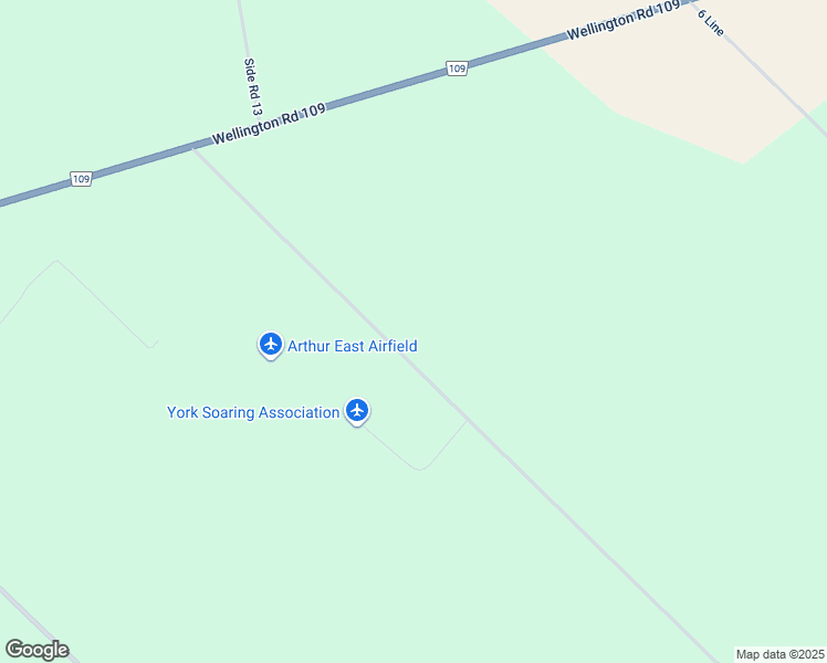 map of restaurants, bars, coffee shops, grocery stores, and more near 7303 Fifth Line in Wellington County