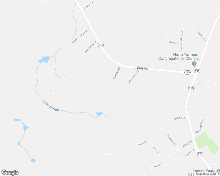 map of restaurants, bars, coffee shops, grocery stores, and more near 14 Carriage Hill in North Yarmouth