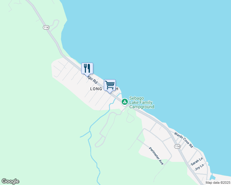 map of restaurants, bars, coffee shops, grocery stores, and more near 1556 Richville Road in Standish