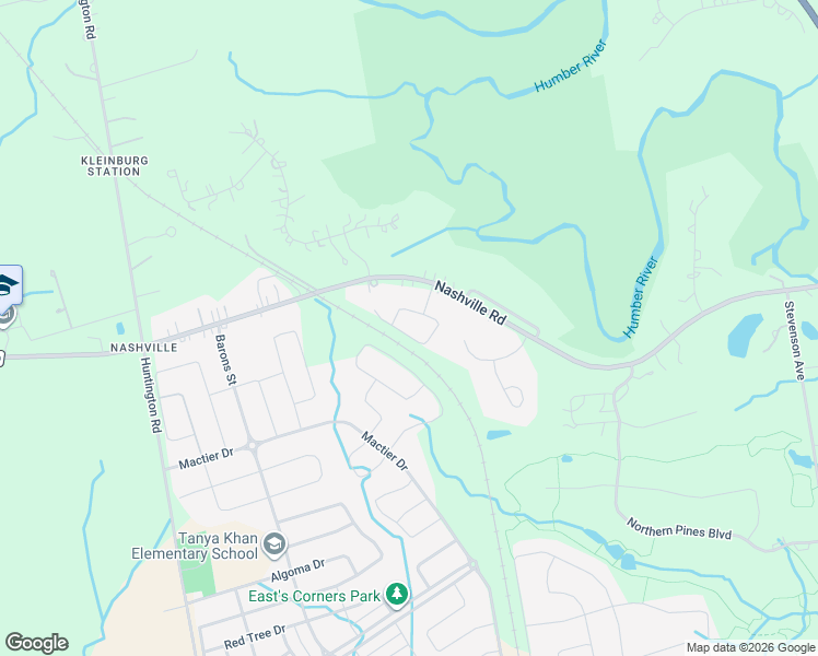map of restaurants, bars, coffee shops, grocery stores, and more near 99 Coldwell Bay Circle in Vaughan