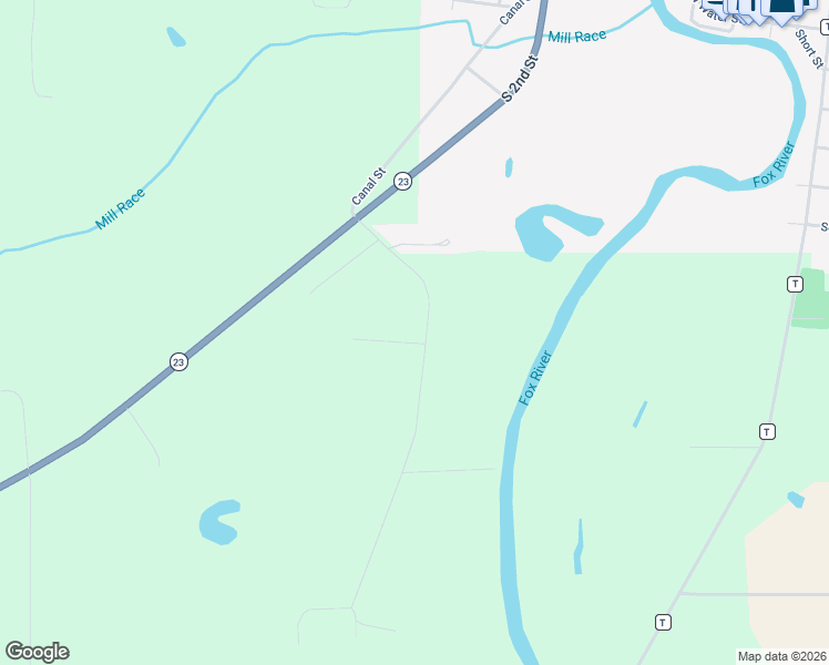 map of restaurants, bars, coffee shops, grocery stores, and more near W5206 Oak Tree Lane in Princeton