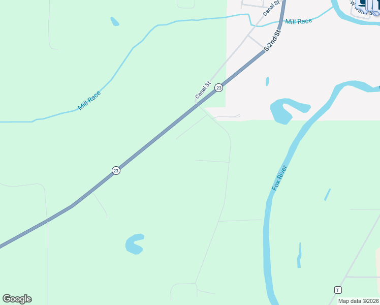 map of restaurants, bars, coffee shops, grocery stores, and more near W5285 Oak Tree Court in Princeton