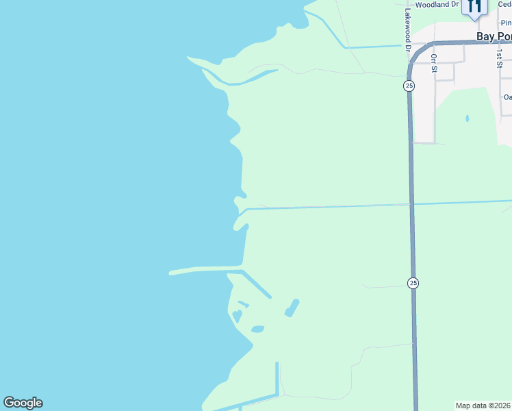 map of restaurants, bars, coffee shops, grocery stores, and more near 503 N Unionville Rd in Bay Port