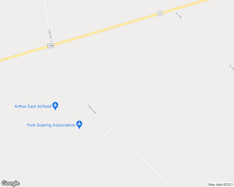 map of restaurants, bars, coffee shops, grocery stores, and more near 7295 5th Line in Belwood