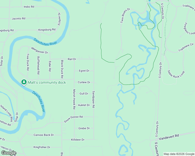 map of restaurants, bars, coffee shops, grocery stores, and more near 56210 Sandpiper Road in Bend