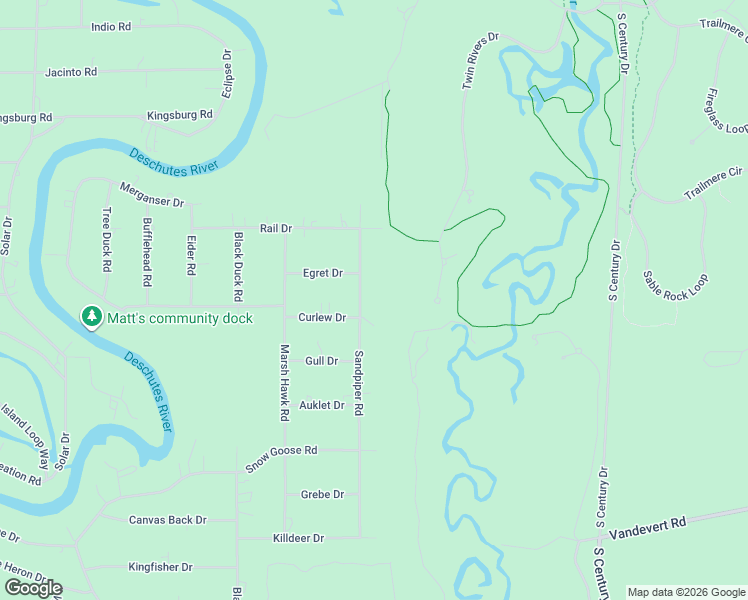 map of restaurants, bars, coffee shops, grocery stores, and more near 56210 Sandpiper Road in Bend
