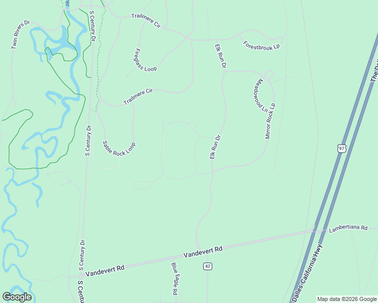 map of restaurants, bars, coffee shops, grocery stores, and more near 56203 Sable Rock Loop in Bend